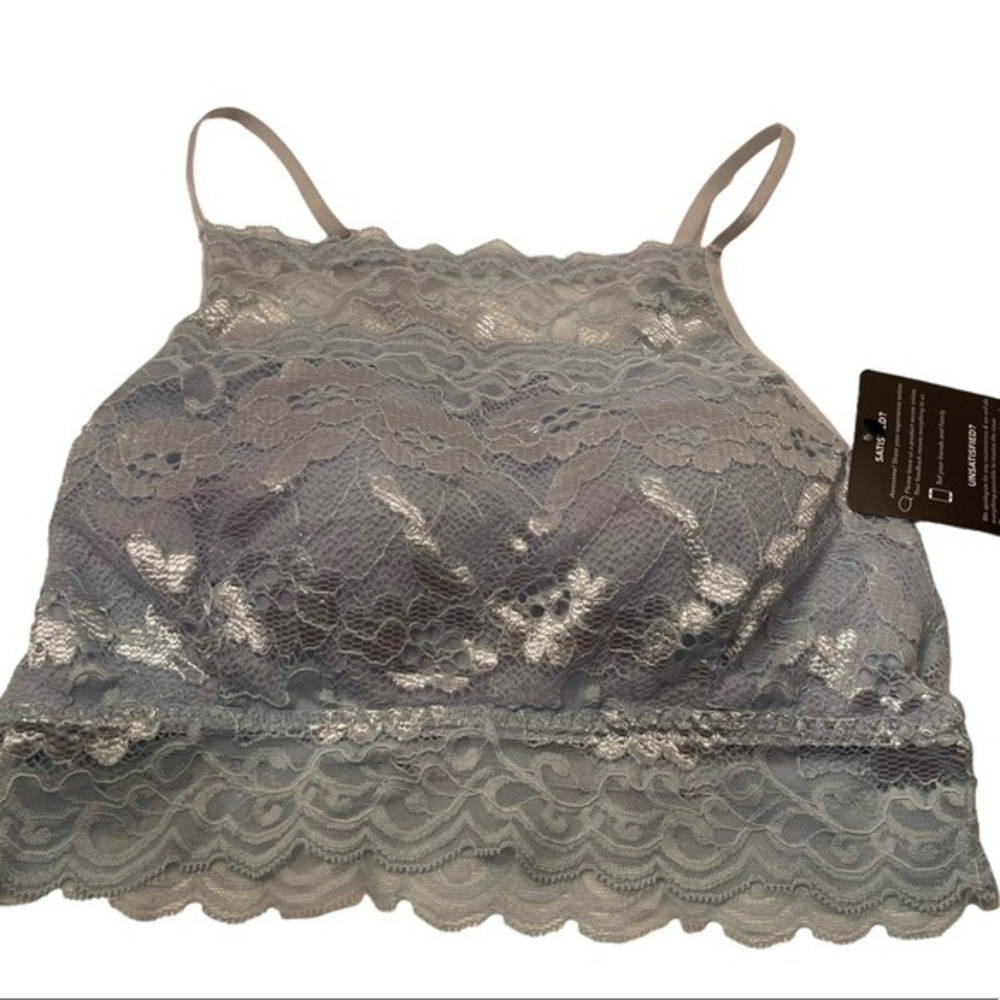 Cover Girl Bralette Blue Size Large NWT